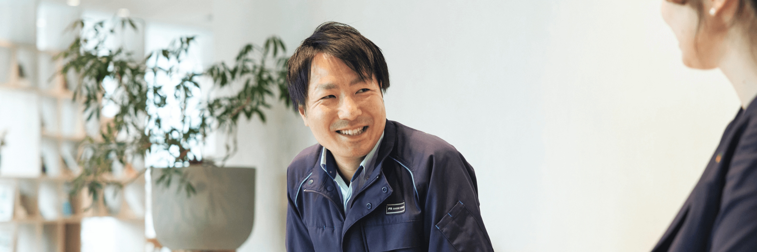 先輩の様子